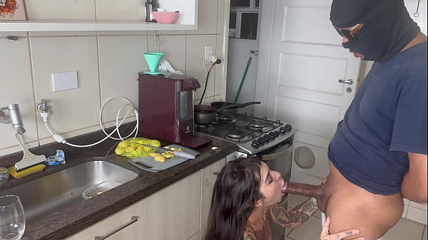 free Cooking and suddenly i got fucked bareback by my friend BBC  