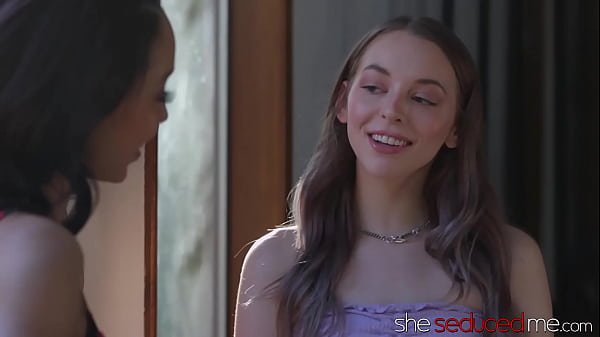 Stepsisters Share Cute Ebony In 3some