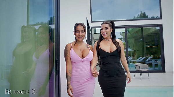 Outdoor Gangbang 9 Guys Fuck 2 Sluts in Lingerie with Anal and DP