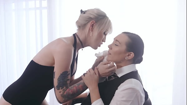 Plowed by a Long Strap On and A Transsexual