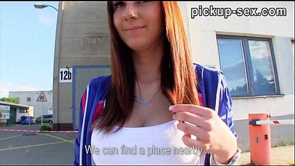 Czech slut Veronika flashes her big boobs and ripped in public