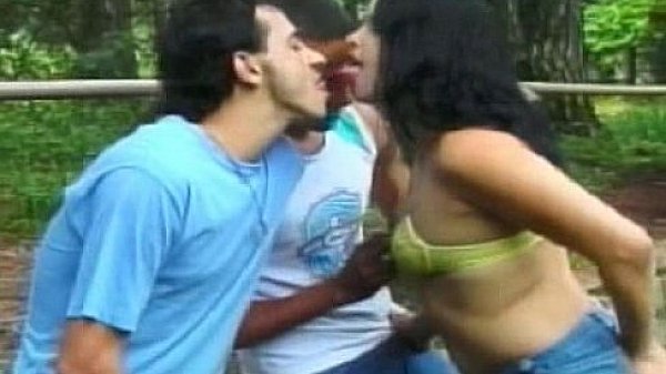 Train sex  with two gays 