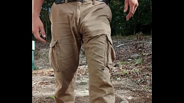 Hugw cock urinating outside 