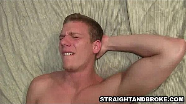 Straight male gets fucked hard in the ass for cash