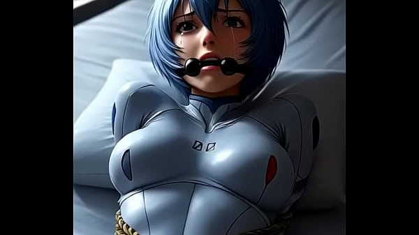 Rei Ayanami tied and afraid  