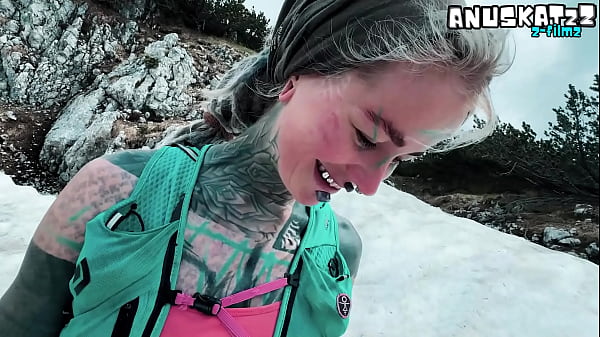 Outdoor MOUNTAINSIDE passionate fuck and FACIAL cumshot 