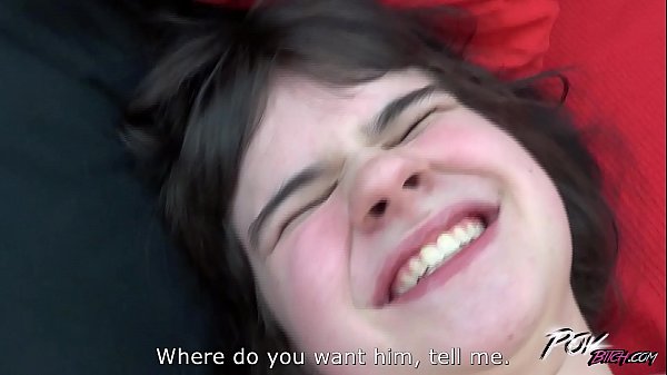 Fat super horny babe fuck stranger extremely hard to cum on her ass