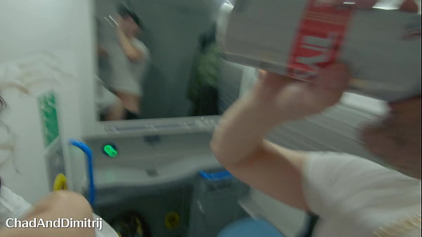 two straight lads on a London train fuck without a condom in the bathroom