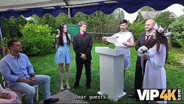 VIP4K. Happy Marriage is the Bride's Big Natural Tits