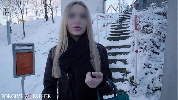 Gorgeous Euro babe loves big cocks public pick up face fuck deepthroat and hardcore sex in back of van 