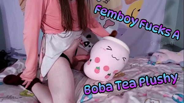 Femboy Fucks A Boba Tea Plushy! [Trailer] Wow this plushy sure squishes quite a lot due to compression!