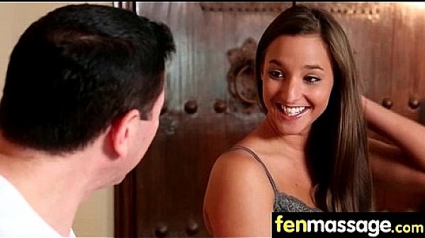 Tanned shaved busty young babe intense orgasm 12