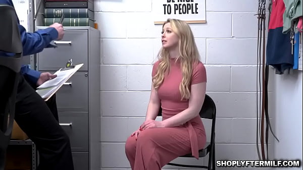 Pervy security guard commands the milf Sunny Lane to give him a wet blowjob and lets him fuck her muffin