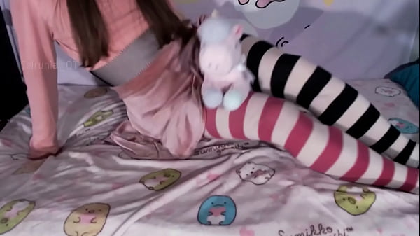 Femboy beats up plushy (Trailer) Such a cute femboy!
