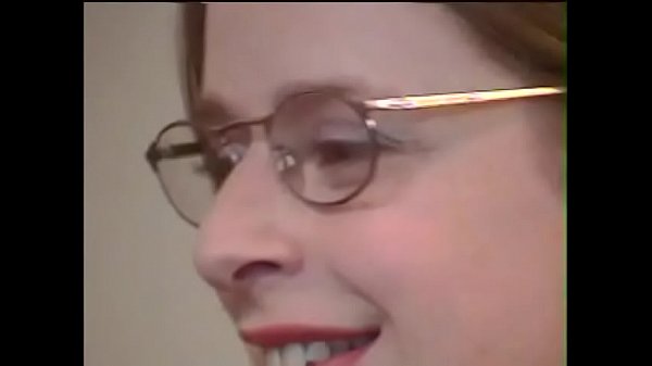 Cock hungry blonde slut in glasses is jumping on dick