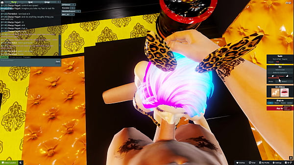 First Person Blowjob in 3D Game