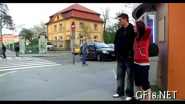 Stranger takes off his trunks and starts 