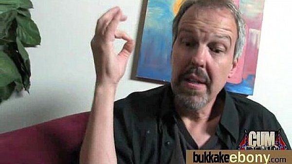 Hot ebony chick love gangbang interracial 14