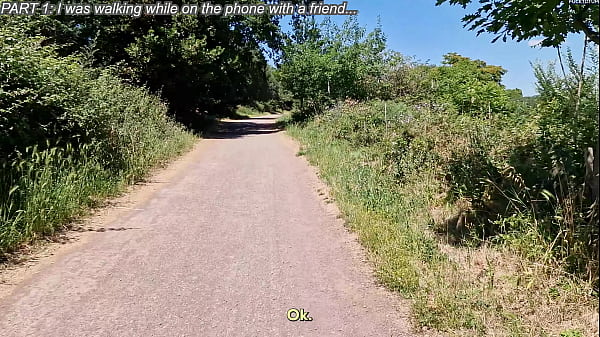 An unknown horny woman makes a random stranger guy cum in the public park, running the risk of being seen and caught by everyone - english subtitles