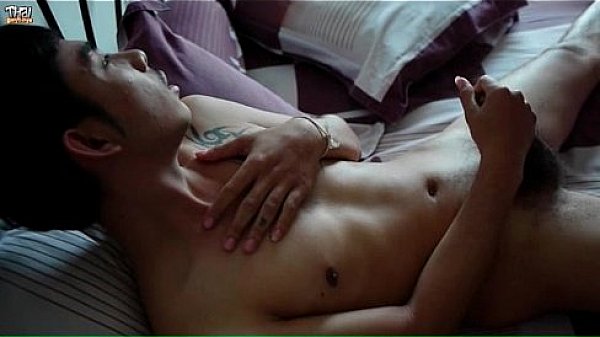 Thai Gay Boy Kai wanking his asian cock