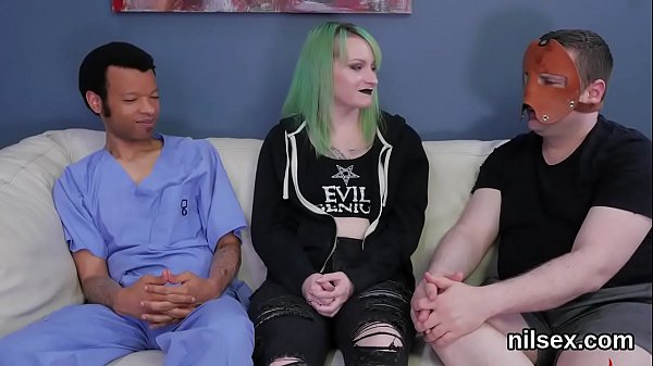 Crazy tramp gets her fuckholes spread and toughly banged 