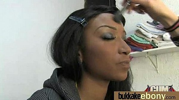 Ebony Babe Sucks Group Of White Guys 25