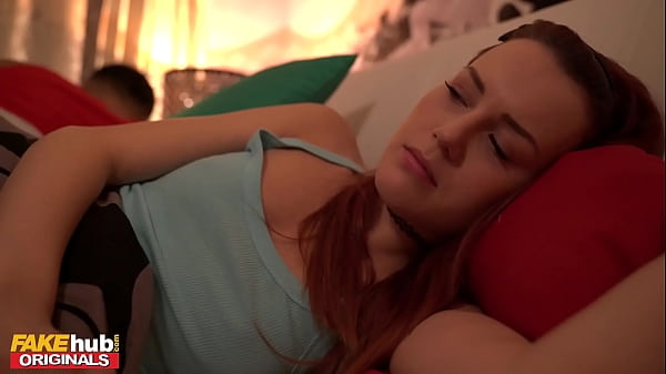 FAKEhub - teen Step Sister with big tight ass gets wet pussy while sharing bed with step brother and wants some fun  