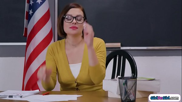 19yo stepteen is not happy her stepmom is also her teacher now and on top of that she has feelings for her and doesnt know what to do with them.Her stepmom does and she kisses her in class.She lets her suck on her tits before she licks her teen pussy  