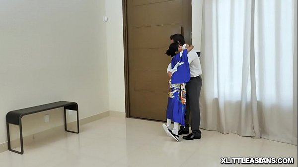 Asian geisha Ember Snow cannot wait to show off her cute tits and her tight pussy while all dolled up in traditional Asian garb  