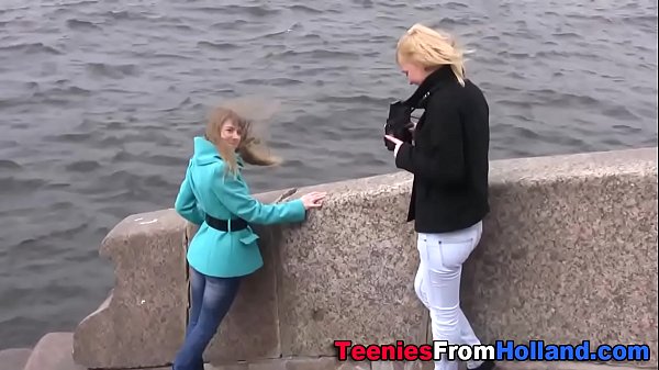 Teeny lesbian fingered