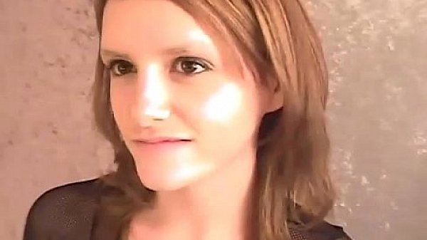 Desiree giving a POV blowjob in fishnet stockings