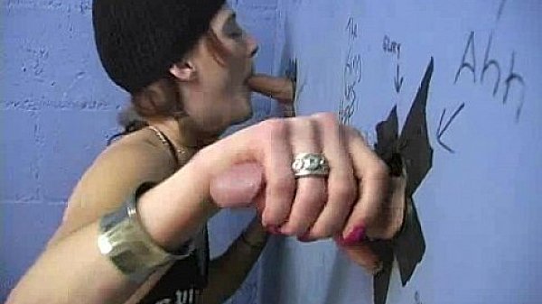 Gloryhole cock sucking 17