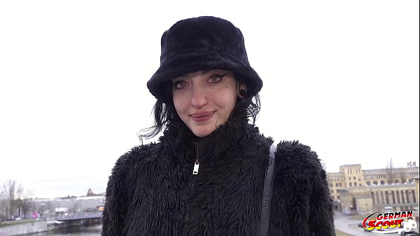 GERMAN SCOUT - Crazy Skinny Goth Girl Brisen love Rough Fuck at Porn Casting with Rimjob Squirting and Deepthroat