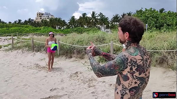 Beach football playing college sorority girls creampie threesome  