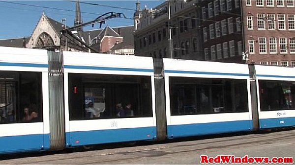 Punk dutch hooker riding tourist cock