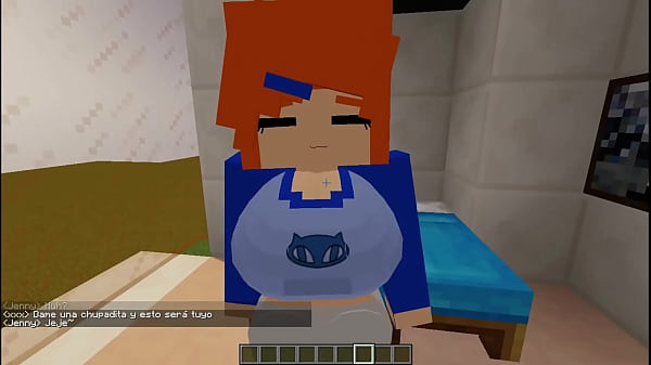 I fuck a redhead and fill her mouth with semen, also a cat girl / furry girl minecraft jenny mod