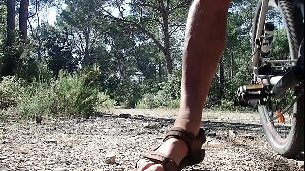 exhib with byke in great outdoor and cruizing place 