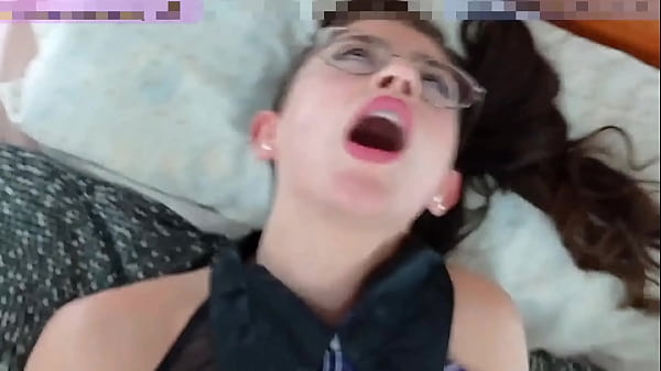 CUM ON BRACES COSPLAY TEEN NERDY GLASSES BLOWJOB FUCK SHANA