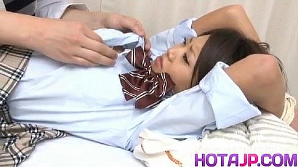 Miku Misato gets tongue and sucked joystick in her shaved snatch