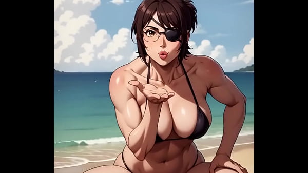 A Hange Zo&euml; le dan crema por su musculoso cuerpo.  