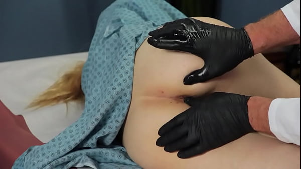 Skinny Blonde Gets Ass Fucked at the Doctors Office