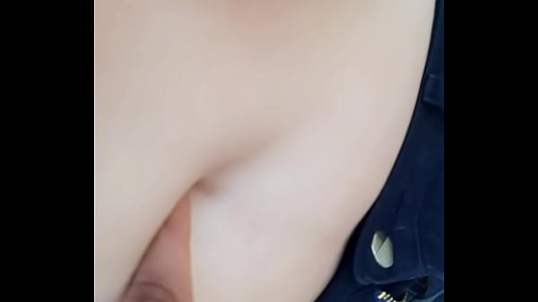 Playing with her belly button in the Park part 2  