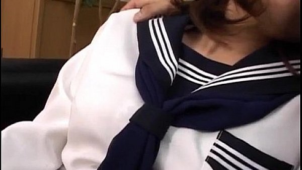 Rua Mochizuki in uniform sucks cock