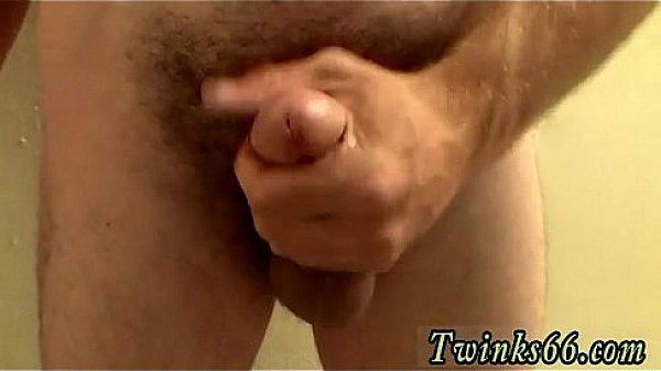 Naked guys Hunter is new from the gym and looking pumped, horny as  