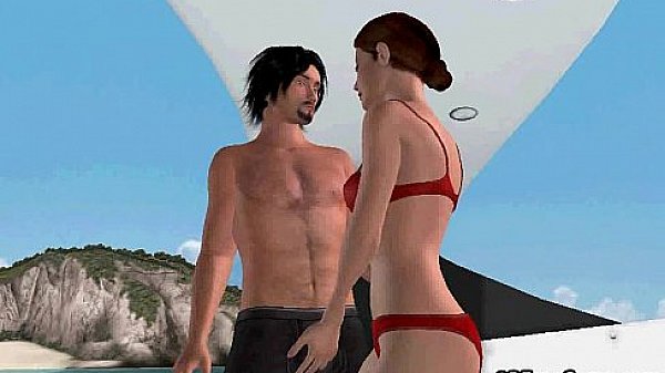 Foxy 3D babe gets eaten out and fucked on a boat