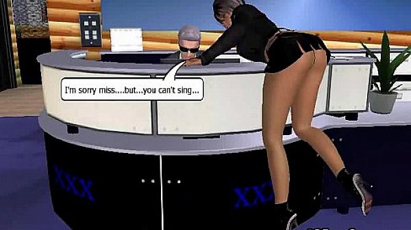 She is a sexy 3D big tit brunette who is riding a cock