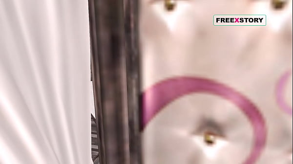 Animated 3D lesbian cartoon porn video of two cute girl doing sex in two different positions using strapon 