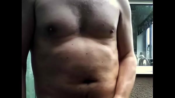 wank and cum in garden just before train passes! 