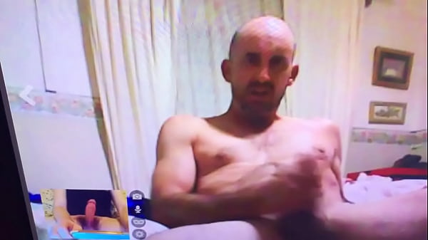 Married guy shows off cock  