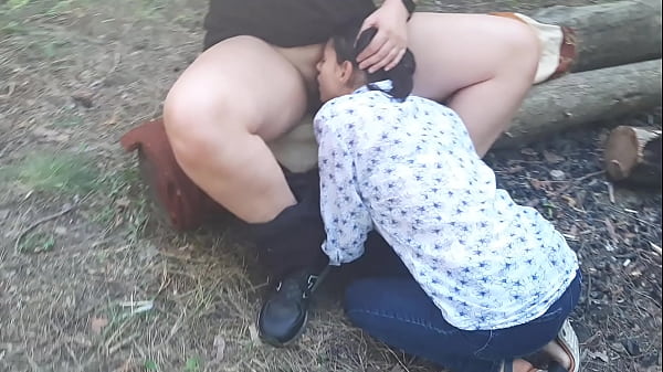 A stranger licks my pussy in a public place